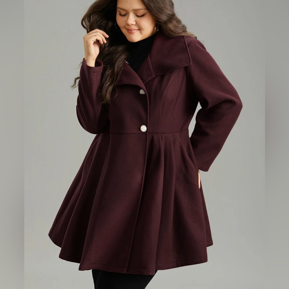 Burgundy Women's Coat